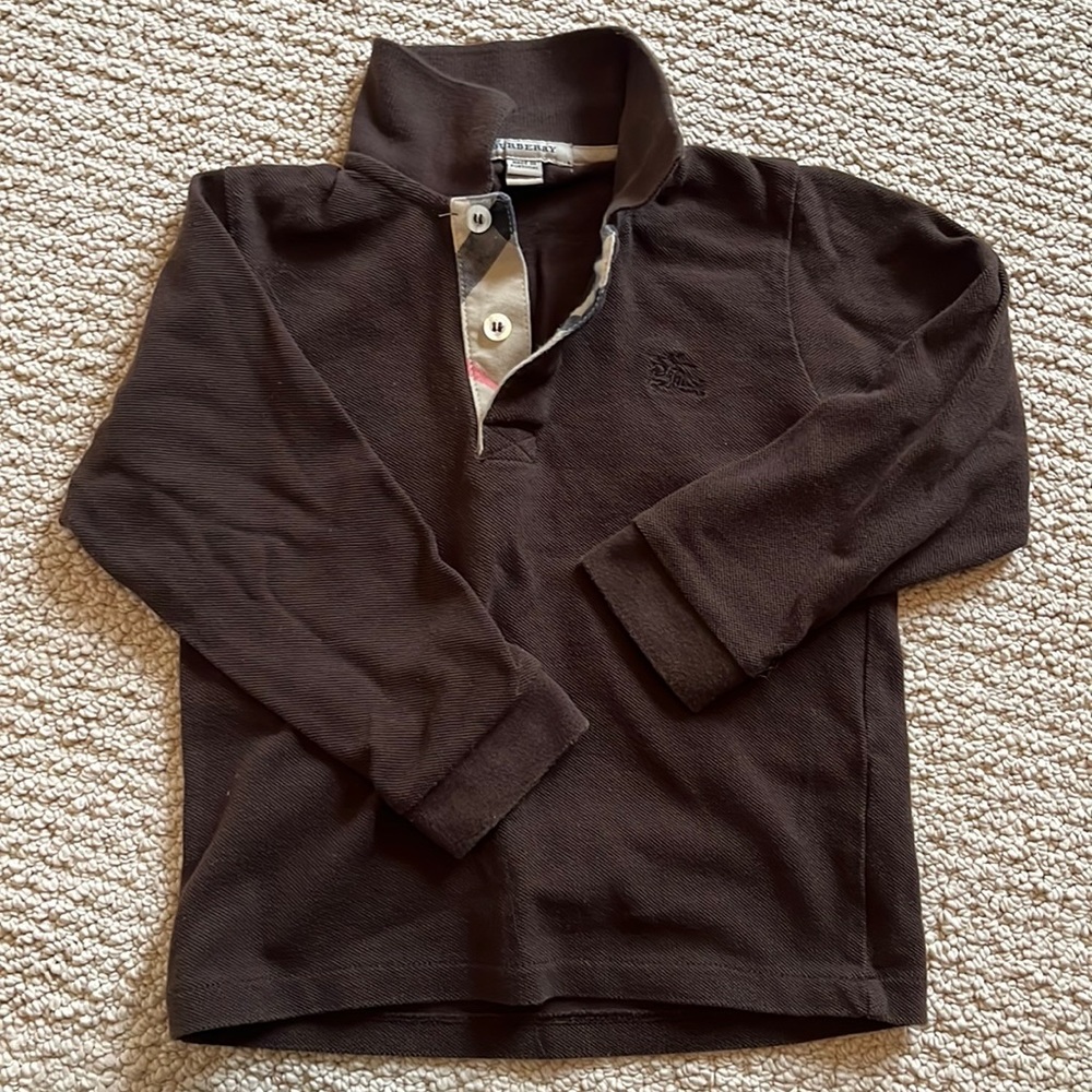 3y Burberry polo shirt.  Used.